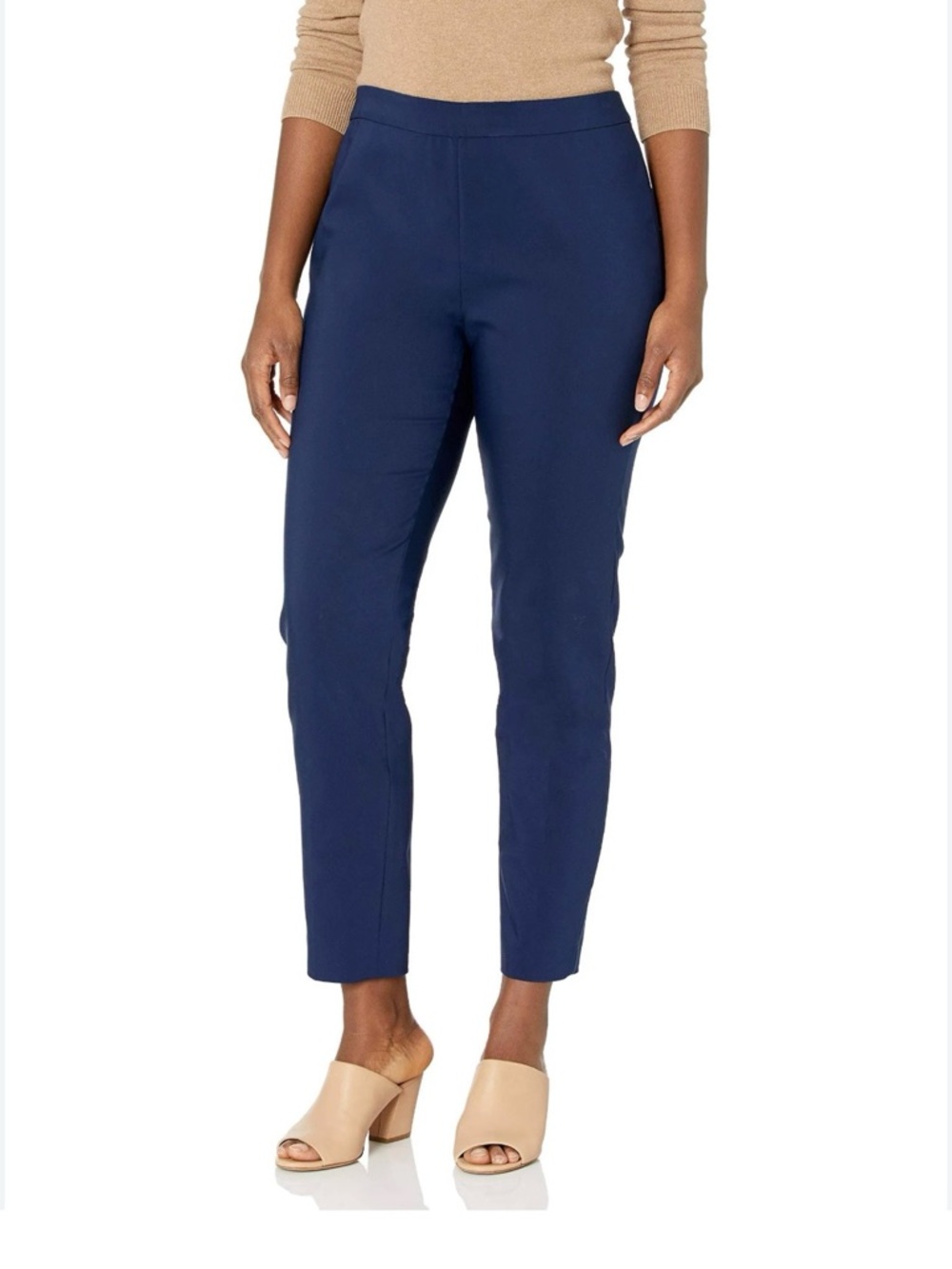 Chaus “Jackie” Navy Ankle Crop Pants